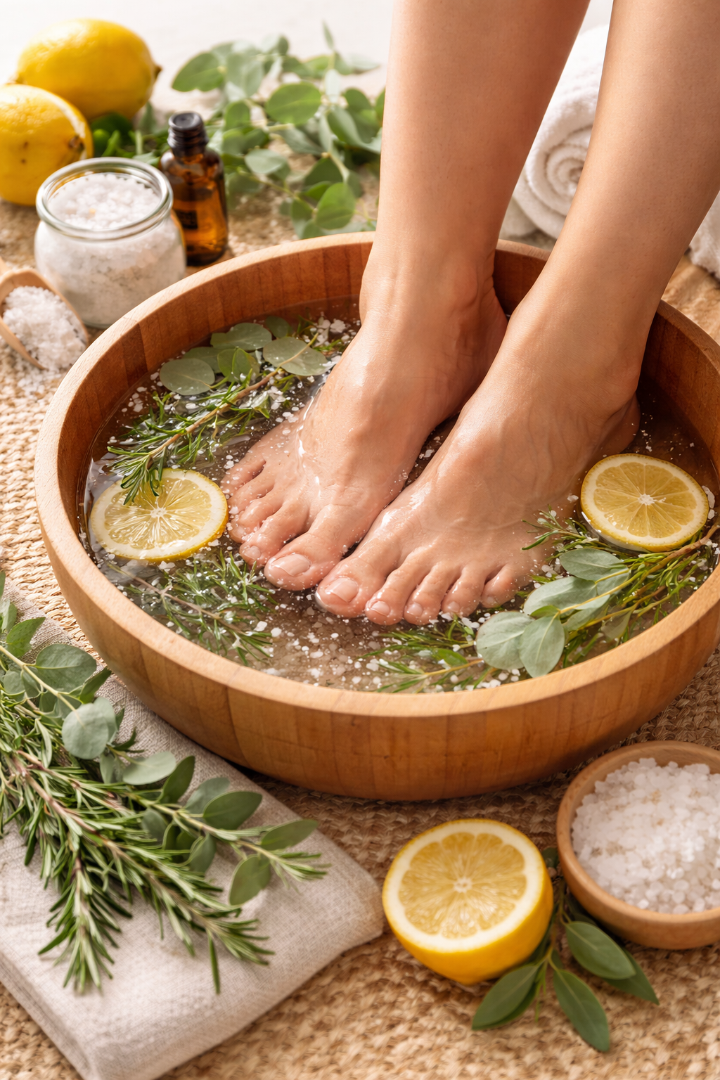 Baños de pies caseros para mejorar la circulación