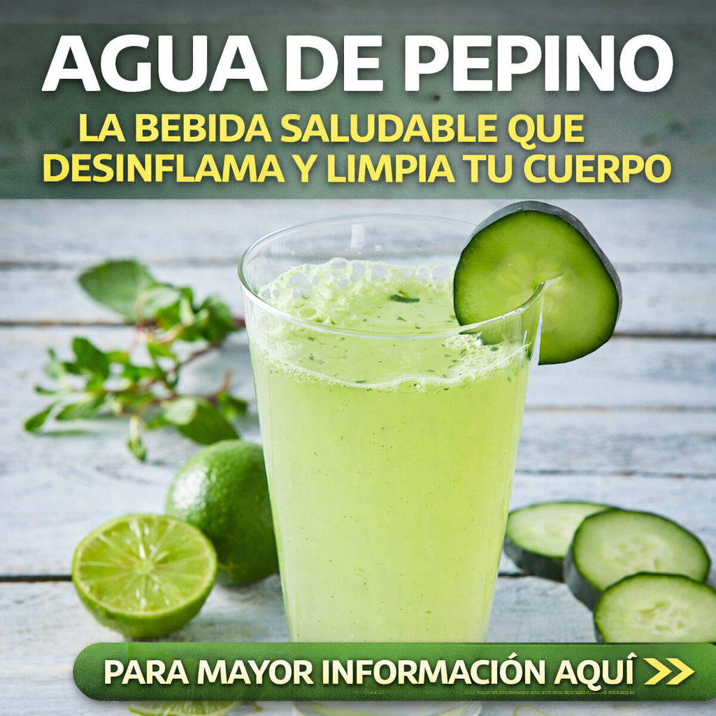 Agua de pepino: el secreto natural para desinflamar y limpiar tu cuerpo