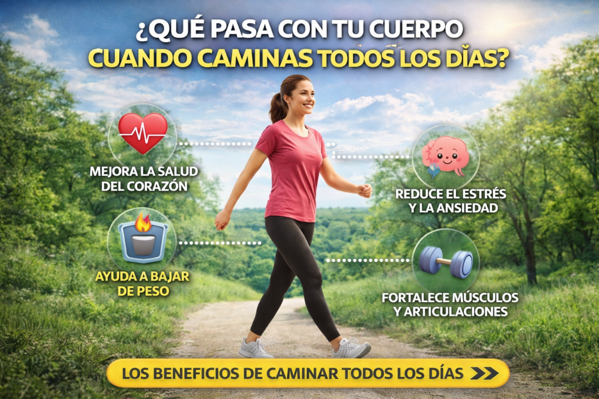 ¿Qué pasa con tu cuerpo cuando caminas todos los días?