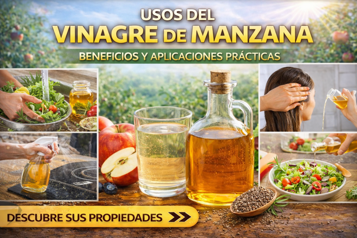 Beneficios del vinagre de manzana para la salud y cómo usarlo correctamente